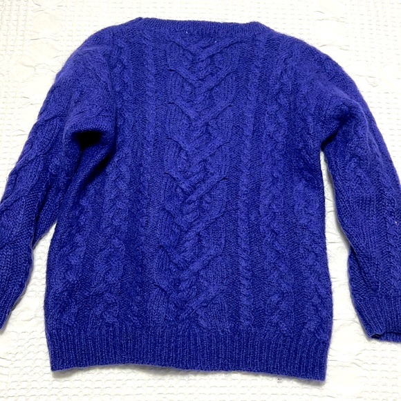 Vintage Cable Mohair Wool Sweater - Picture 6 of 6